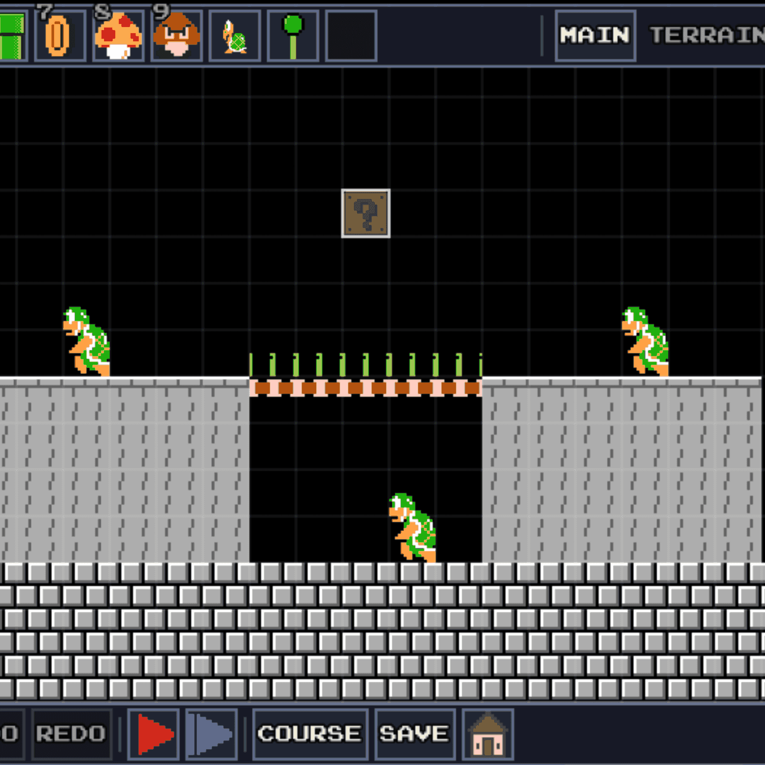 MARIO MAKER 404 in progress